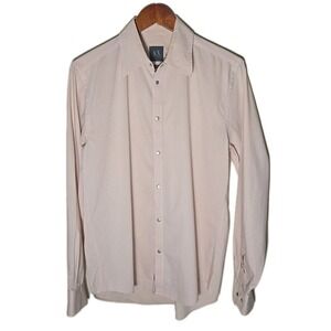 AX ARMANI EXCHANGE Shirt Men's Small Striped Long Sleeve Slim Fit Button-Down